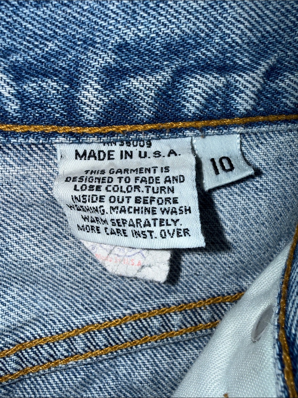 Vintage 80s Calvin Klein High Waisted Jeans Tapered Plain Pocket Light Wash 28 - Picture 6 of 7
